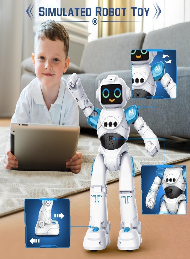 Onecado ألعاب روبوت Onecado RC للأطفال - روبوت ذكي ناطق يعمل بالتحكم عن بعد، مزود بخاصية استشعار الإيماءات وقابل للبرمجة، مناسب للأطفال من عمر 3 إلى 8 سنوات، هدية مثالية لأعياد الميلاد للأولاد والبنات - Image 5